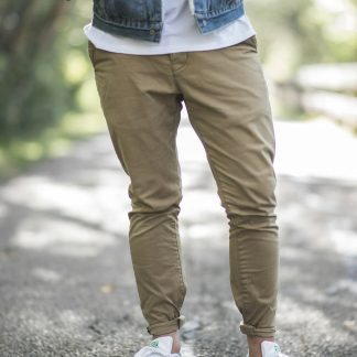 Gv9Iwz Men's Straight Fit Chino Pants — Cotton Twill