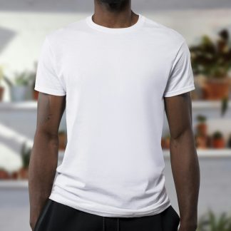 Gv9Iwz Men's Classic Crew Neck T-Shirt — Soft Cotton Everyday Tee